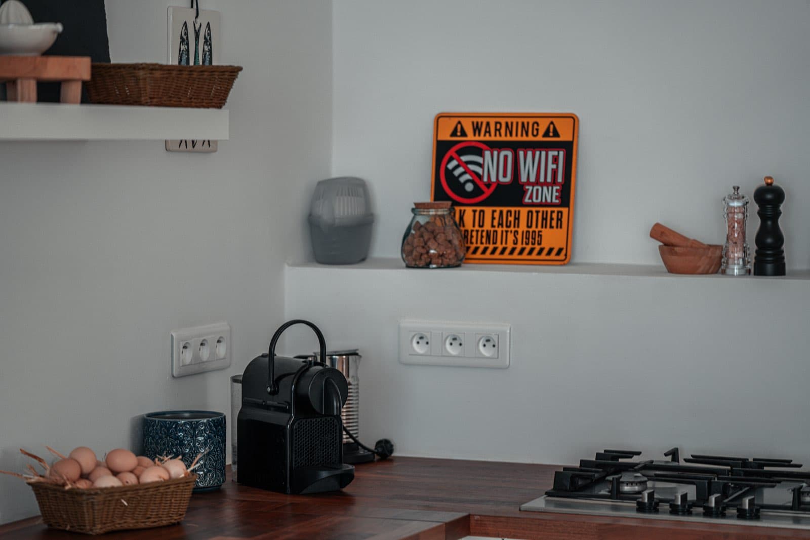 Coffee machine and gas hobs